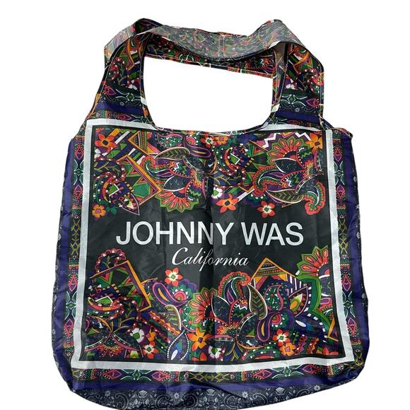 Johnny Was California Eco Tote Bag Floral Multicolor Reusuable Handles Large - Picture 1 of 9